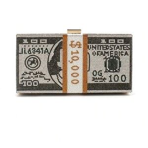 Crystal Money Clutch